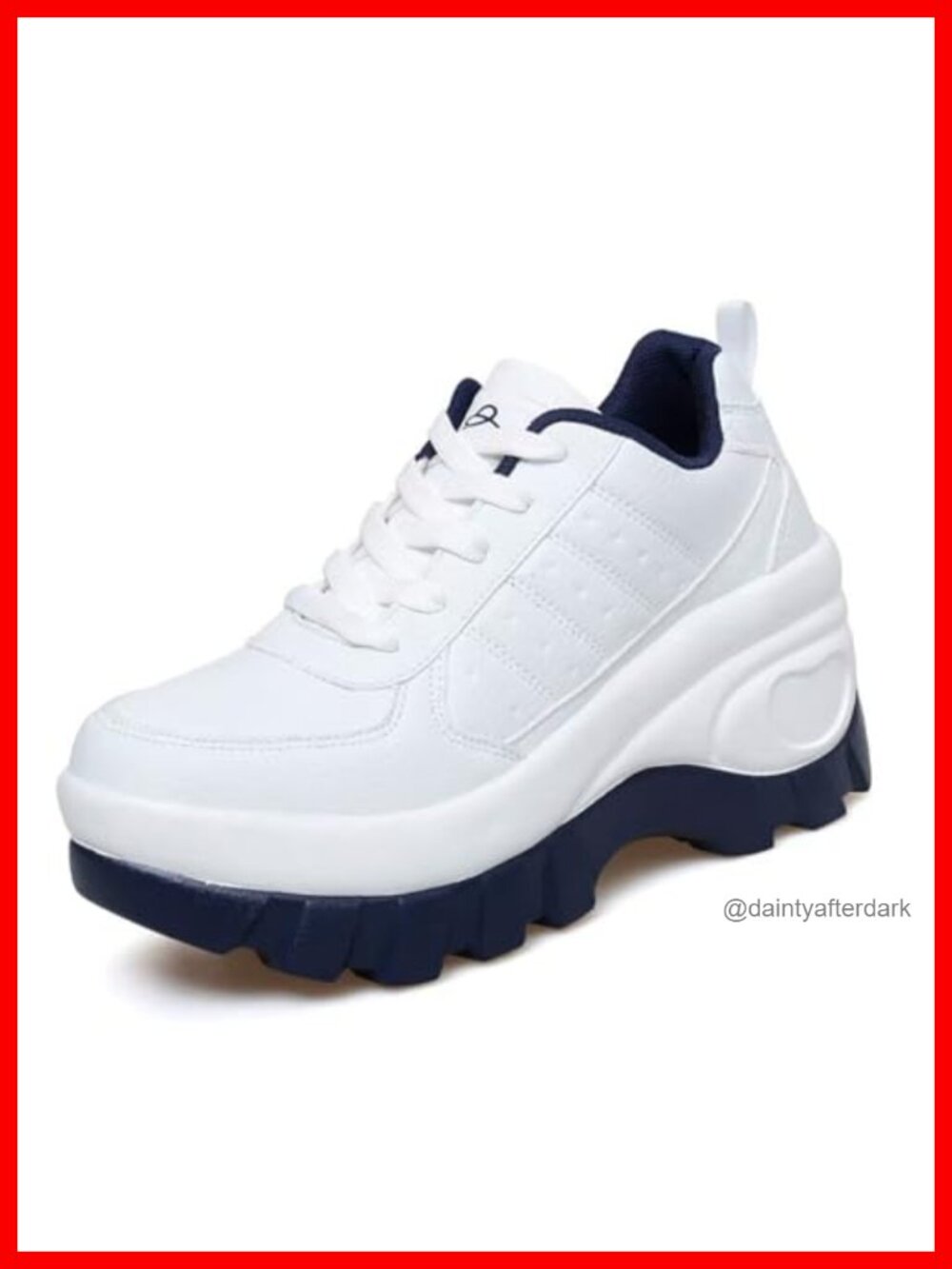 Womens Wedge Walking Shoes Non-Slip Chunky Platform Athletic Casual Sneakers